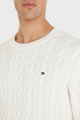 Tommy Hilfiger Erkek Classic Cable Crew Kazak
