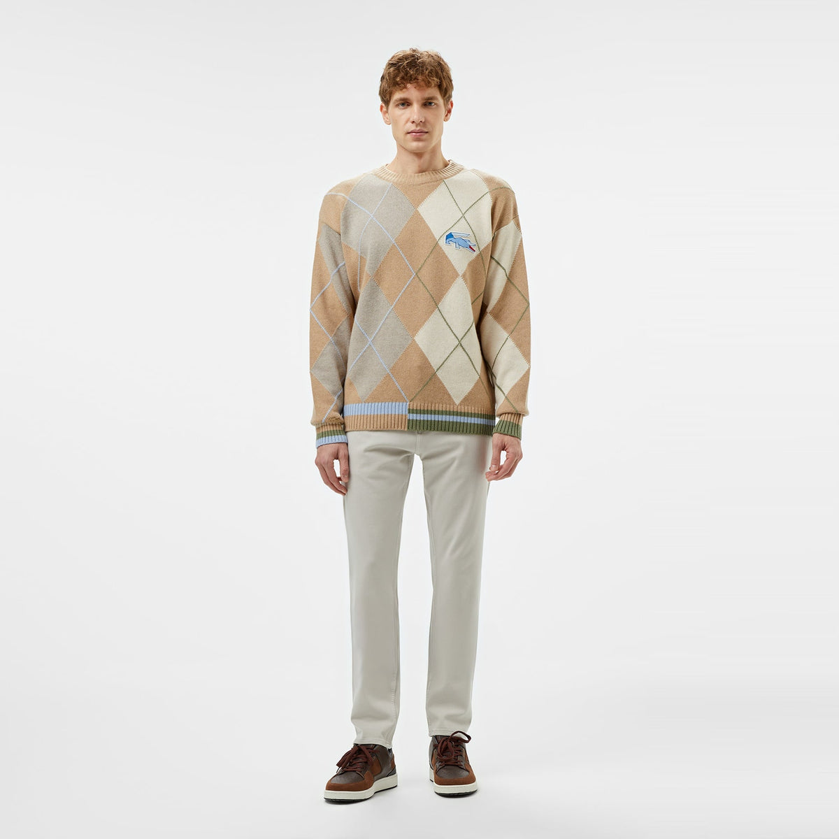 Lacoste Slim Fit Beyaz Kot Pantolon