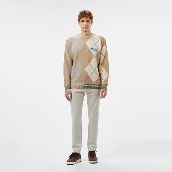 Lacoste Slim Fit Beyaz Kot Pantolon