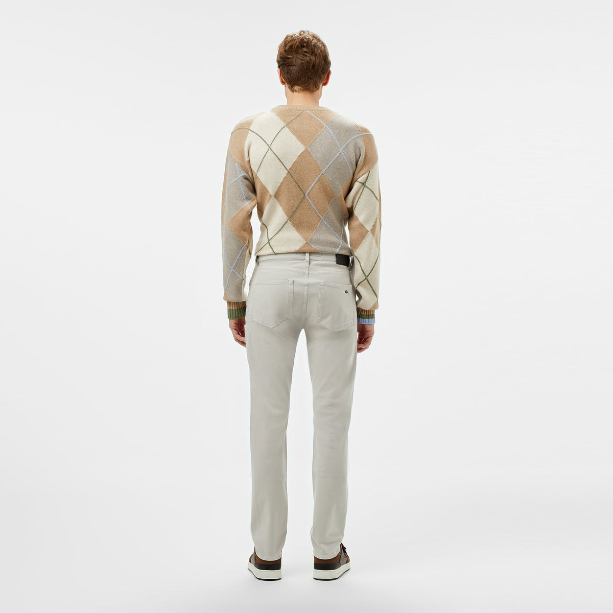 Lacoste Slim Fit Beyaz Kot Pantolon