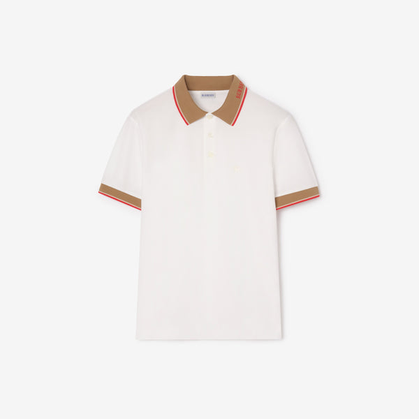Burberry Beyaz Polo T-Shirt