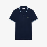 Lacoste Çizgi Detayı L.12.12 Erkek Lacivert Regular Fit Polo T-Shirt
