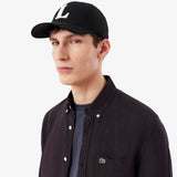Lacoste Regular Fit Düğmeli Yaka Keten Kahverengi Gömlek