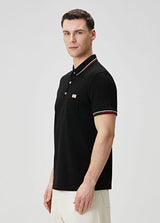 Valentino Regular Fit Polo Yaka Siyah T-Shirt