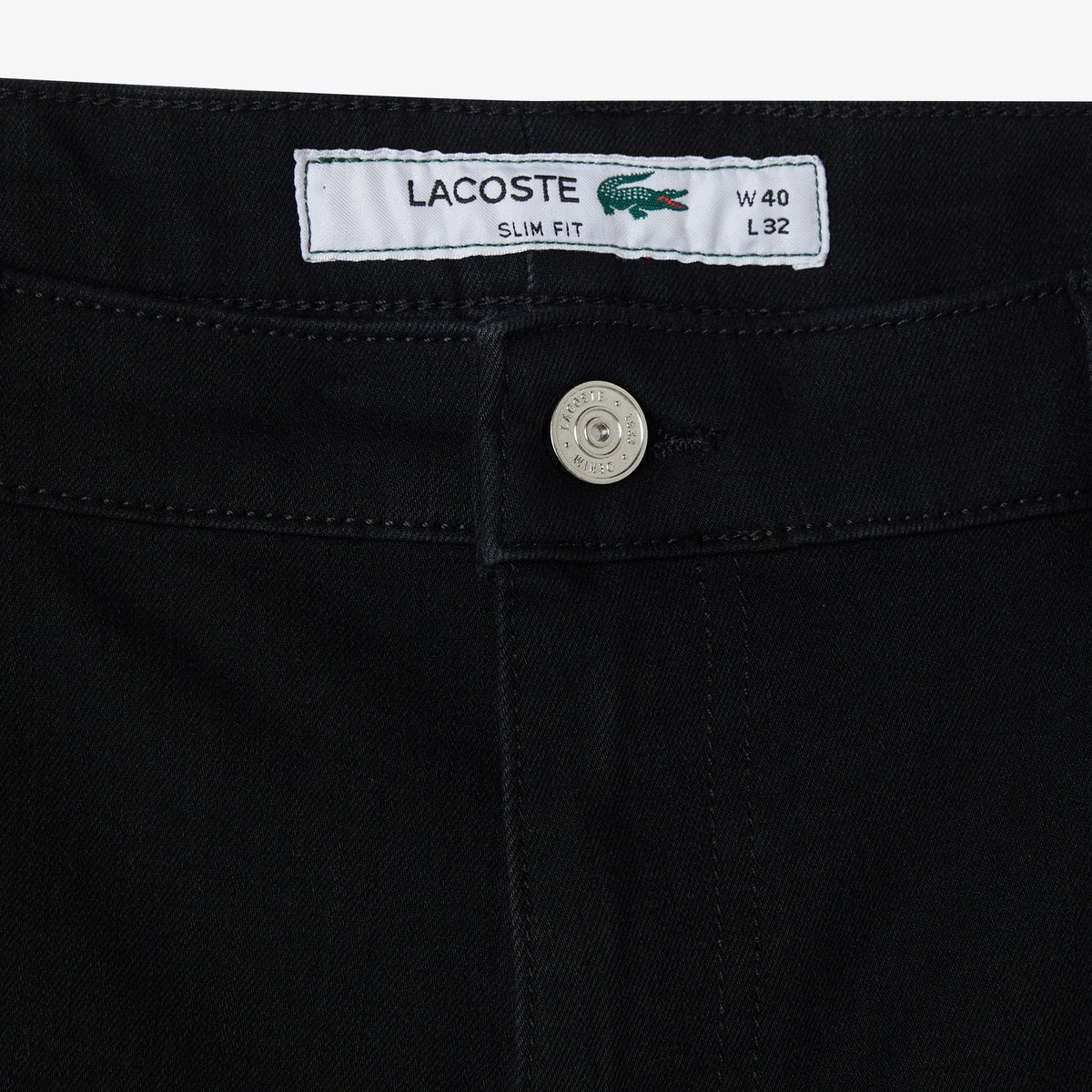 Lacoste Slim Fit Siyah Kot Pantolon