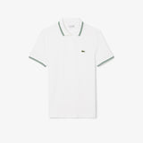 Lacoste Çizgi Detayı L.12.12 Erkek Beyaz Regular Fit Polo T-Shirt