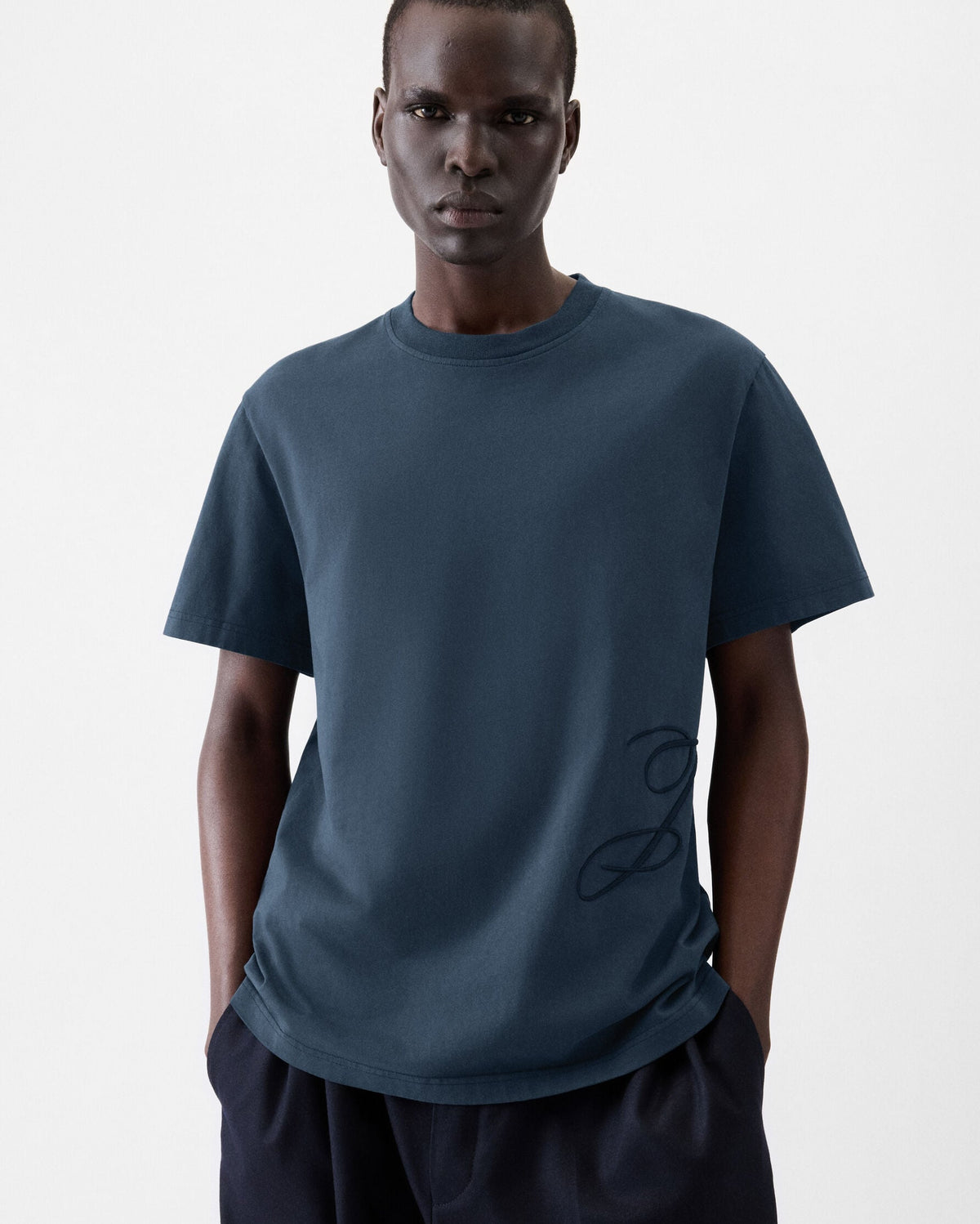 JACQUEMUS Logolu Lacivert T-Shirt
