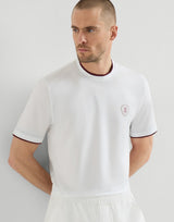 Brunello Cucinelli Beyaz Katmanlı Logo Pamuk T-Shirt
