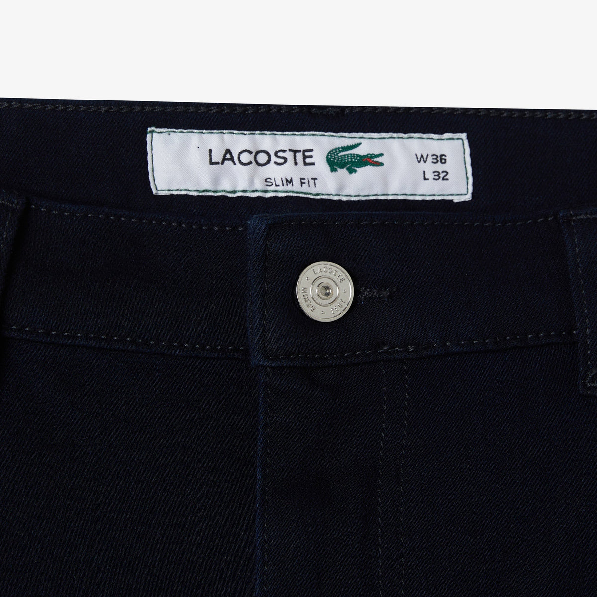 Lacoste Slim Fit Lacivert Kot Pantolon
