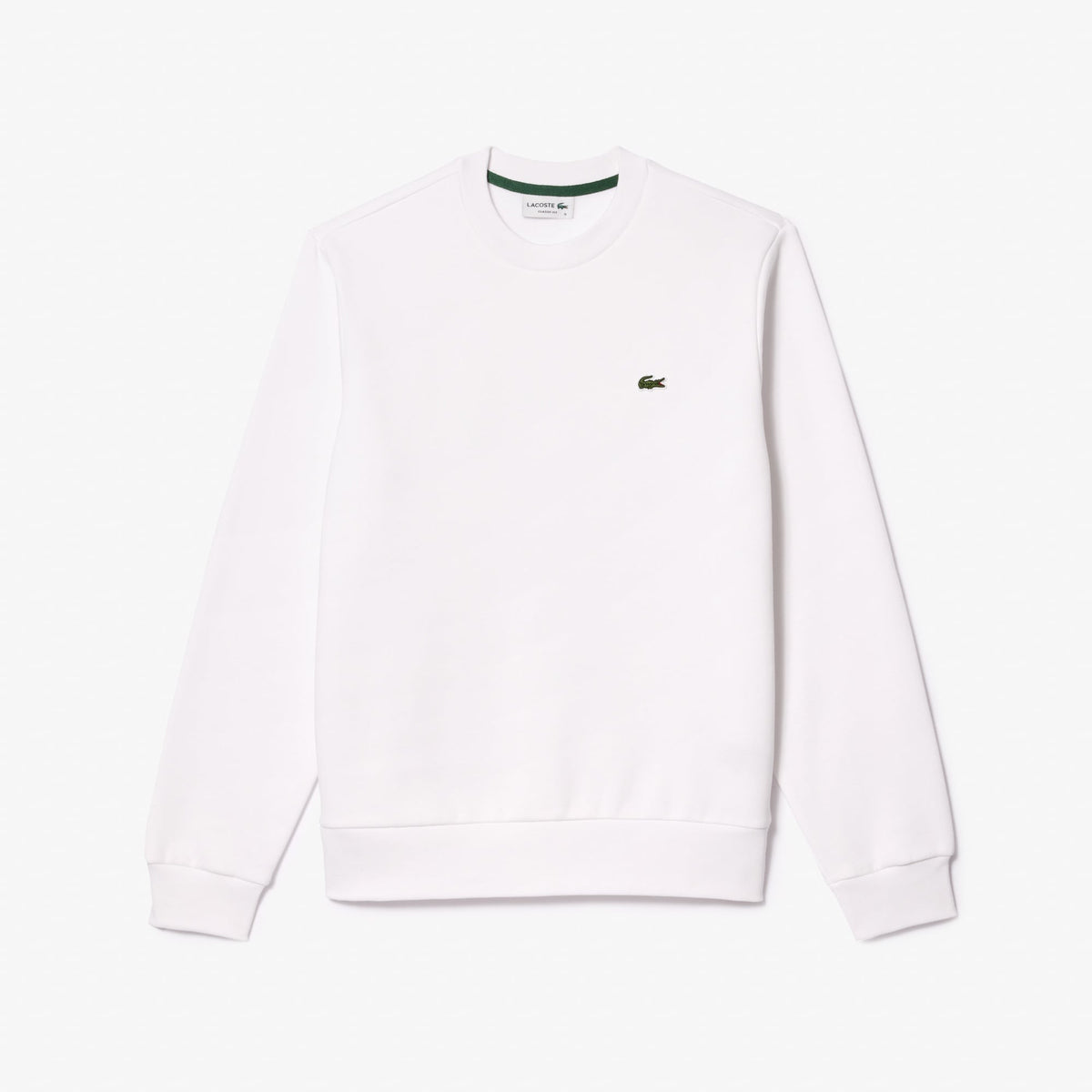 Lacoste Erkek Classic Fit Bisiklet Yaka Organik Pamuk Beyaz Sweatshirt