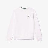 Lacoste Erkek Classic Fit Bisiklet Yaka Organik Pamuk Beyaz Sweatshirt