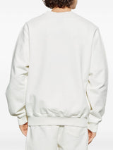 Casablanca İşlemeli Beyaz Sweatshirt