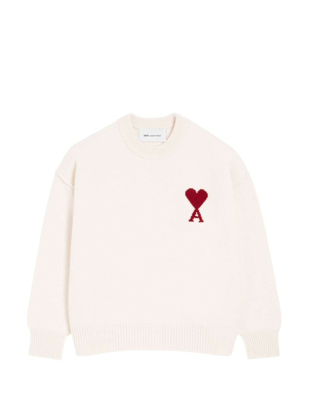 Ami Logo Beyaz Sweatshirt