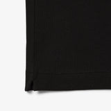 Lacoste Çizgi Detayı L.12.12 Erkek Siyah Regular Fit Polo T-Shirt