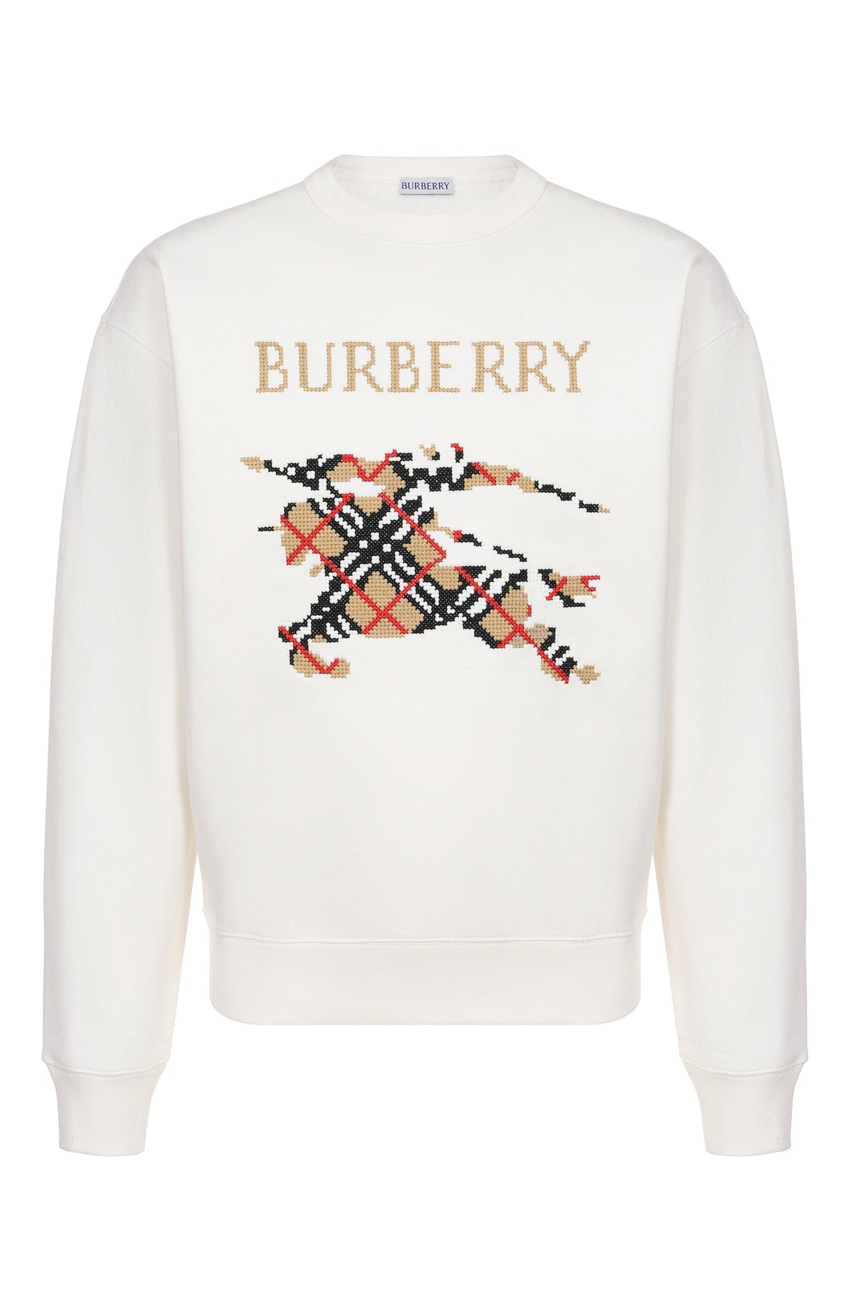 Burberry Logo Beyaz Sweatshirt