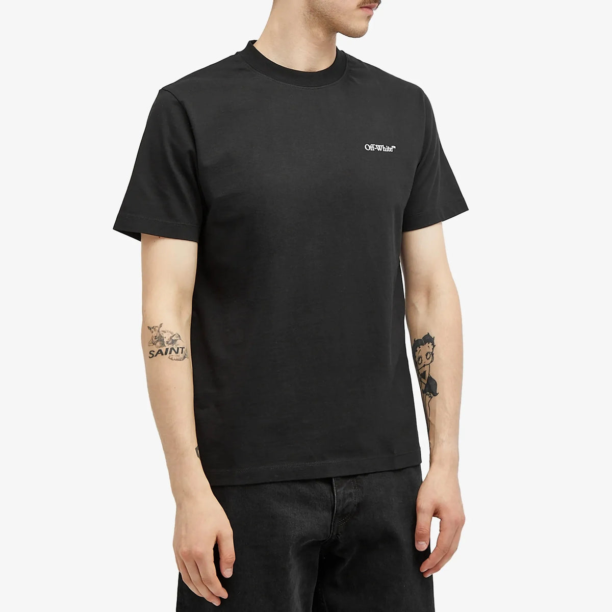 Off White Logolu Siyah T-Shirt