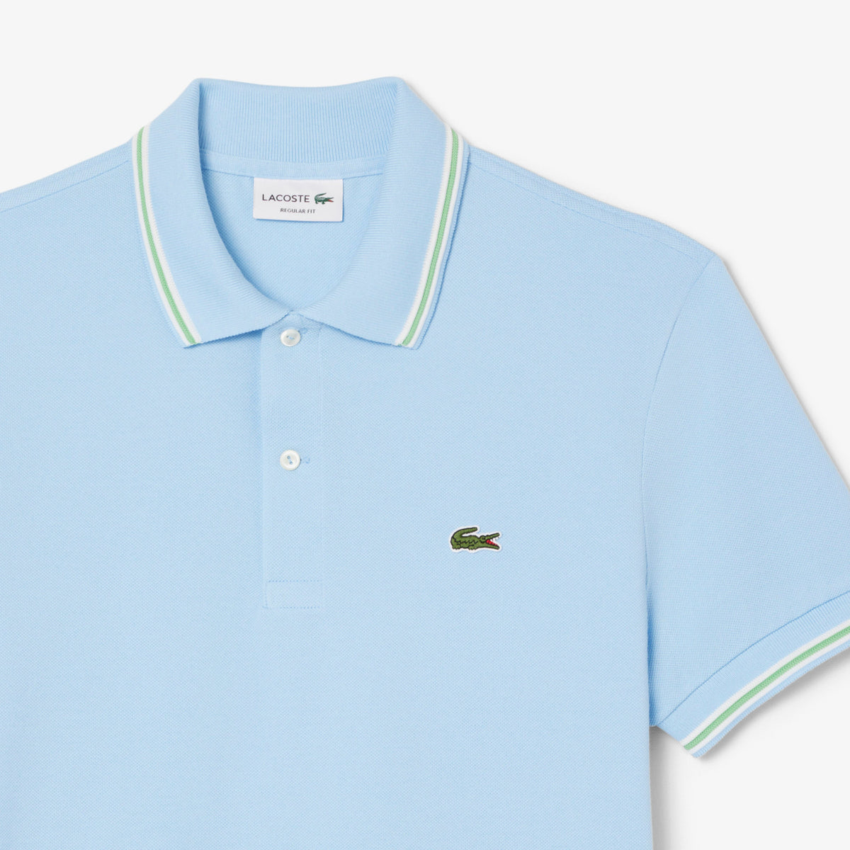 Lacoste Çizgi Detayı L.12.12 Buz Mavisi Erkek Regular Fit Polo T-Shirt