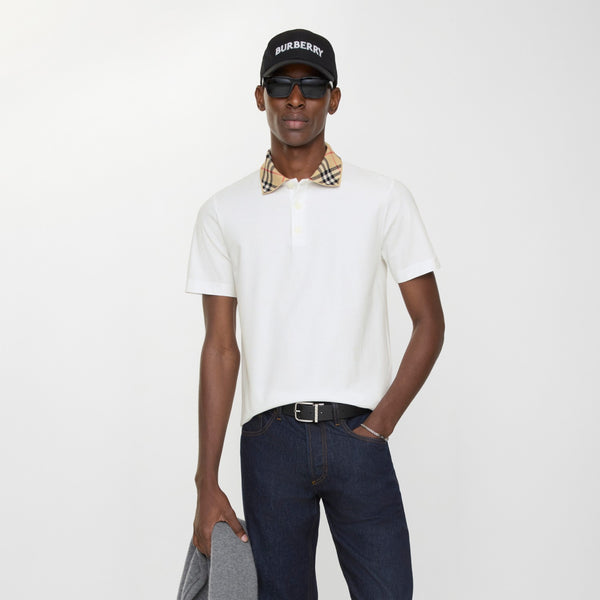 Burberry Beyaz Polo T-Shirt
