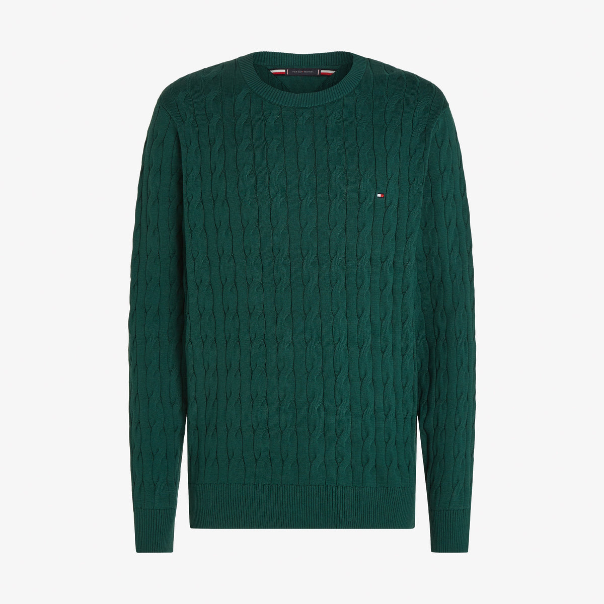 Tommy Hilfiger Erkek Classic Cable Crew Kazak