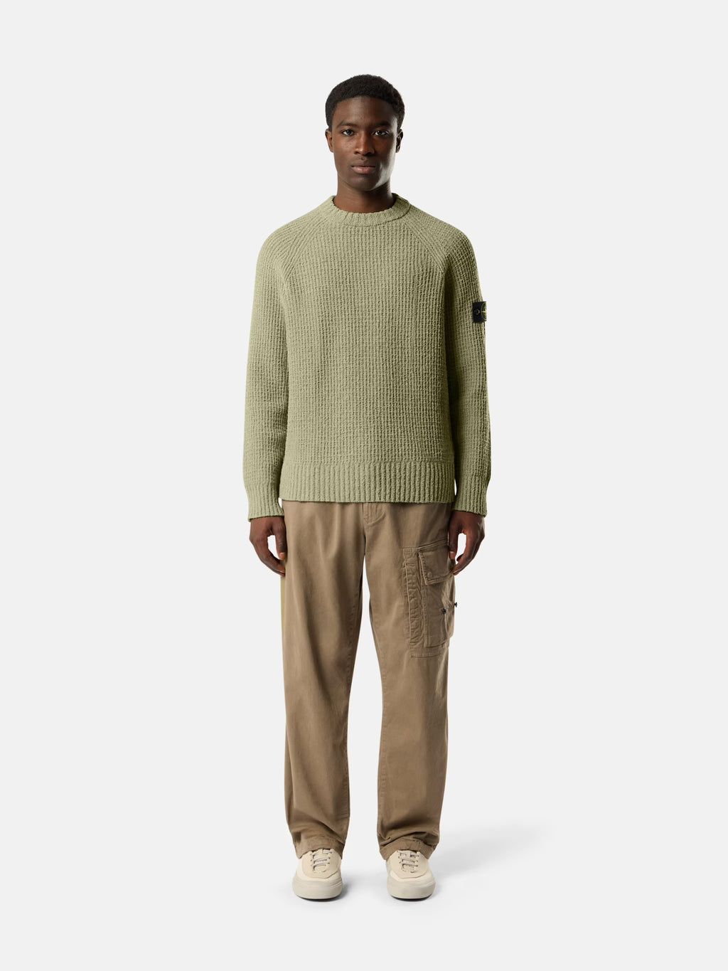 Stone İsland Pamuk Örgü Bukle Sweatshirt
