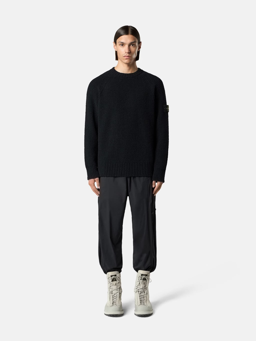 Stone İsland Pamuk Örgü Bukle Sweatshirt