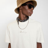 Burberry Desenli Beyaz T-Shirt