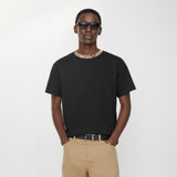 Burberry Ekose Kenarlı Pamuklu Siyah T-Shirt