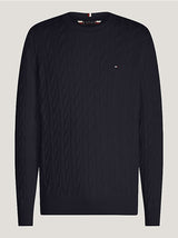 Tommy Hilfiger Erkek Classic Cable Crew Kazak