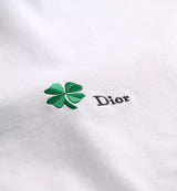 Dior Yonca Detaylı Beyaz T-Shirt