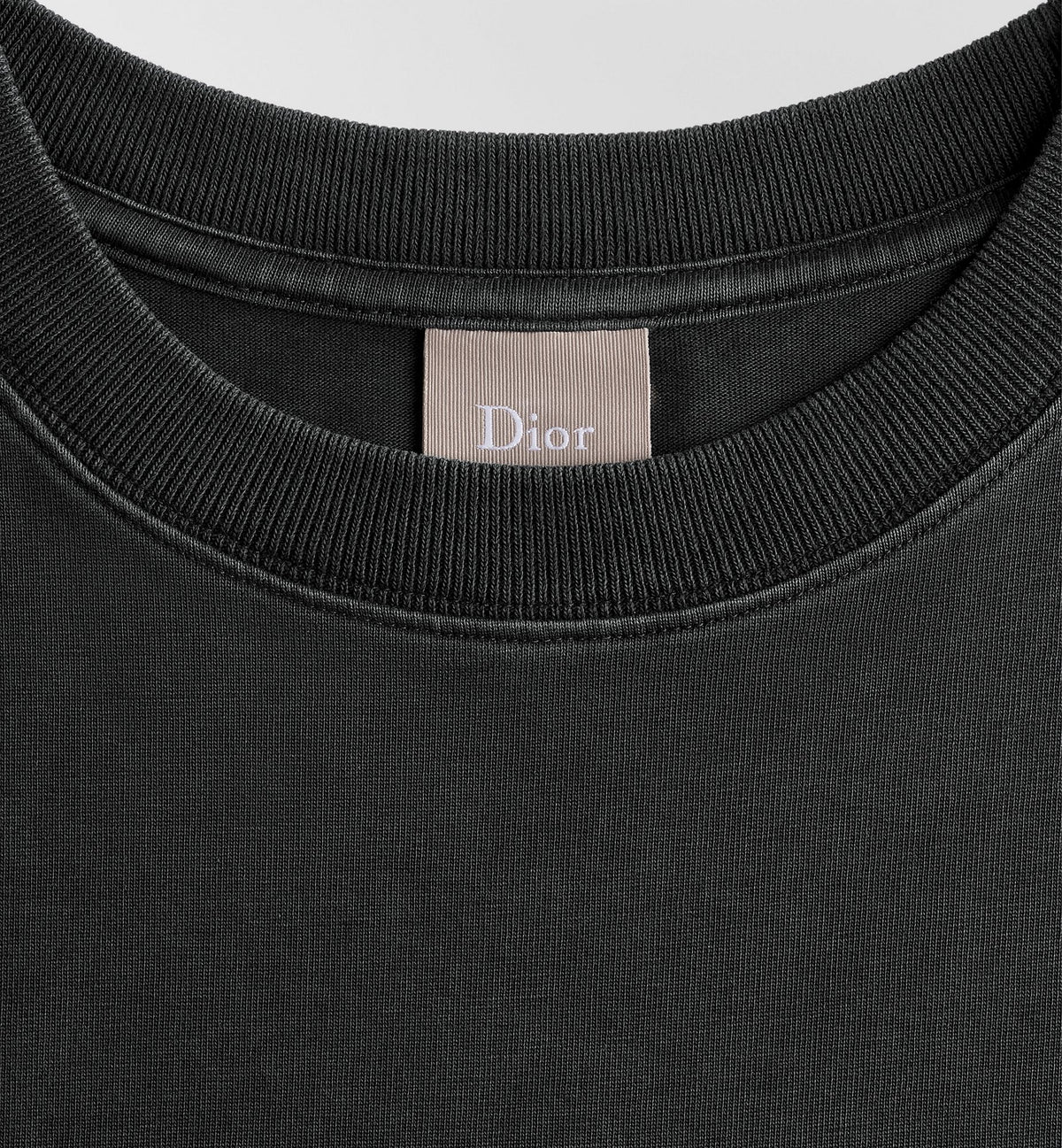 Dior Cepli Gri T-Shirt , Rahat Kesim