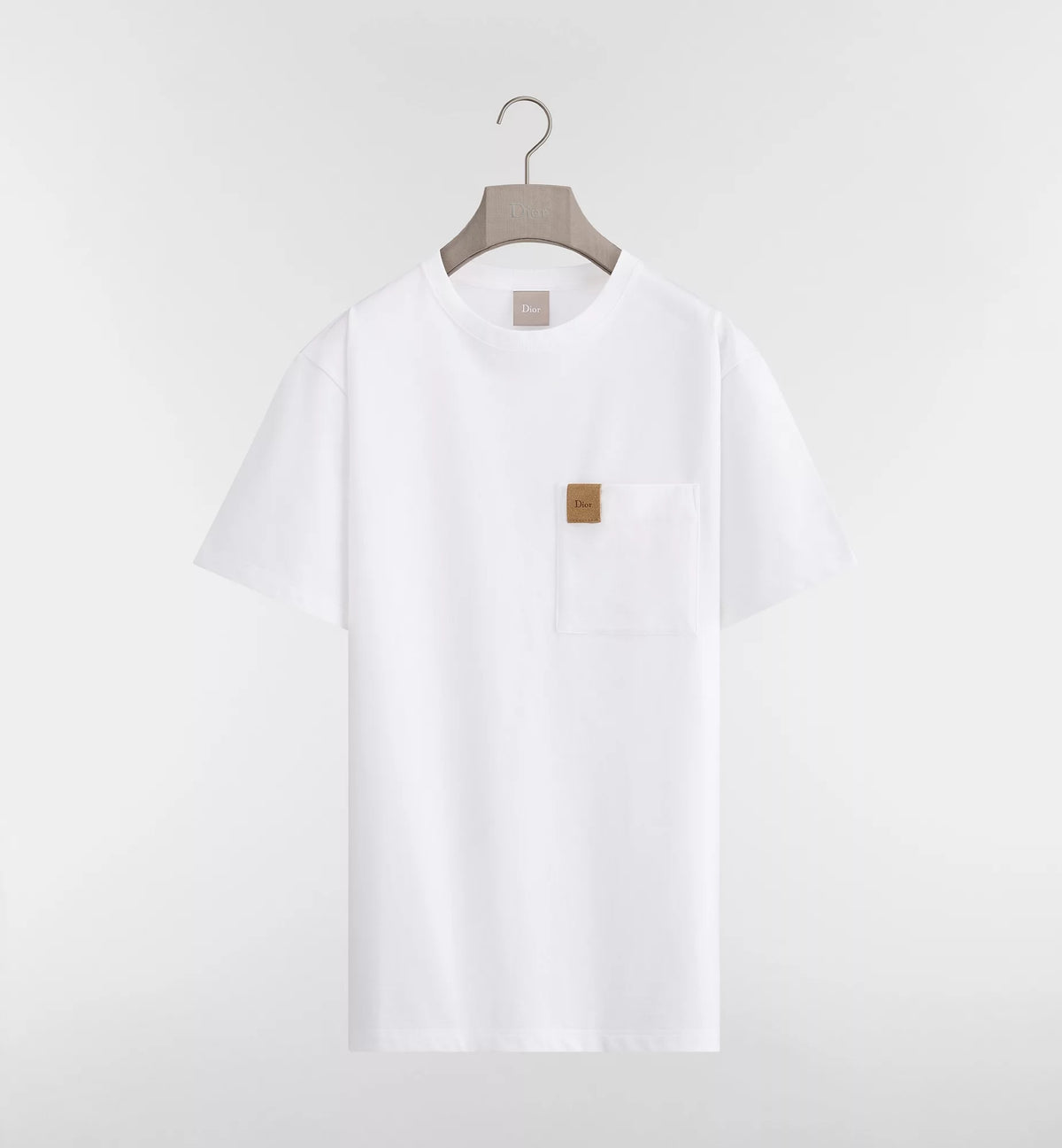 Dior Cepli Beyaz T-Shirt , Rahat Kesim