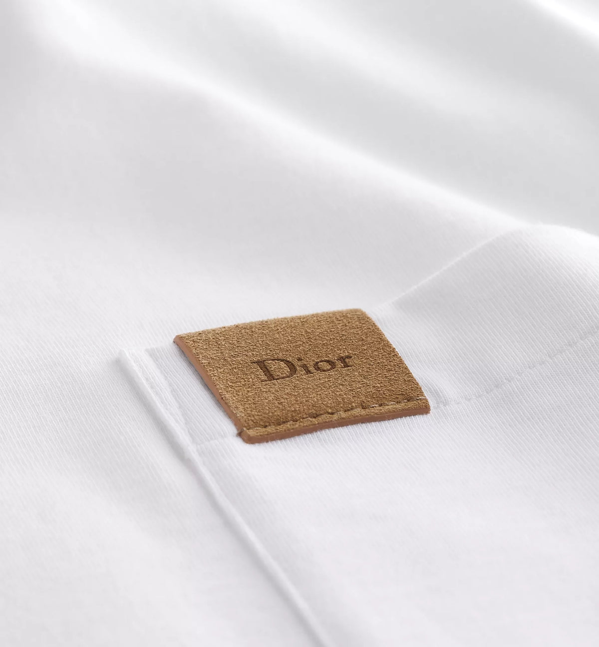 Dior Cepli Beyaz T-Shirt , Rahat Kesim