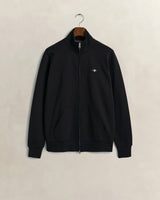 GANT Erkek Siyah Fermuarlı Logolu Sweatshirt