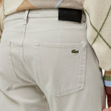 Lacoste Slim Fit Beyaz Kot Pantolon