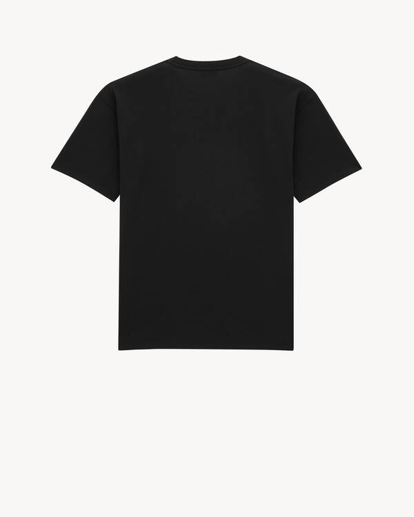 Saint Laurent Cassandre Pamuk Siyah T-Shirt
