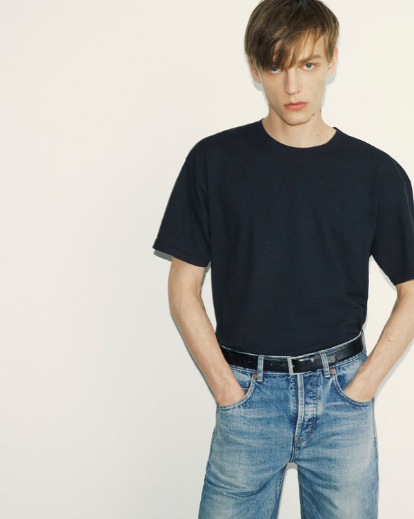 Saint Laurent Cassandre Pamuk Siyah T-Shirt