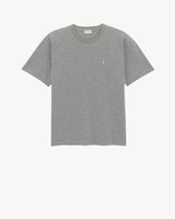 Saint Laurent Cassandre Pamuk Gri T-Shirt