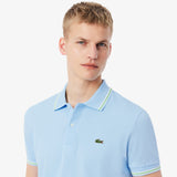 Lacoste Çizgi Detayı L.12.12 Buz Mavisi Erkek Regular Fit Polo T-Shirt
