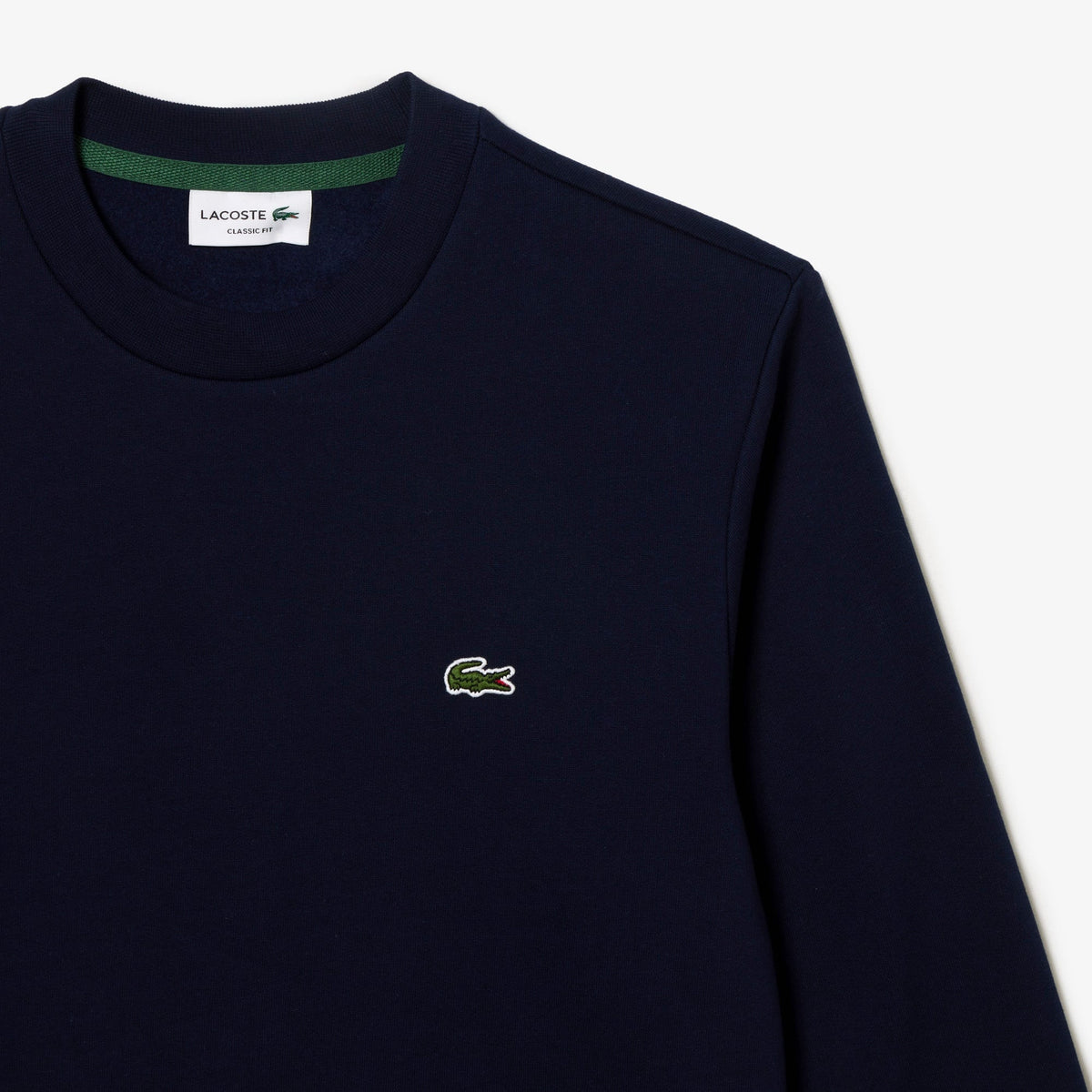 Lacoste Erkek Classic Fit Bisiklet Yaka Organik Pamuk Lacivert Sweatshirt