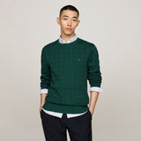 Tommy Hilfiger Erkek Classic Cable Crew Kazak