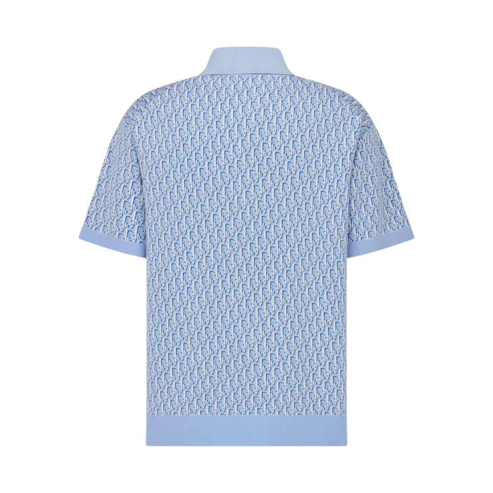 Dior Yün Polo Buz Mavisi T-Shirt