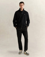 GANT Erkek Siyah Fermuarlı Logolu Sweatshirt