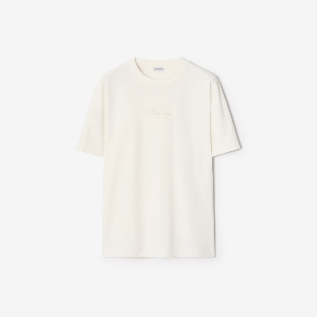 Burberry Desenli Beyaz T-Shirt