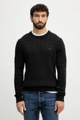 Tommy Hilfiger Erkek Classic Cable Crew Kazak