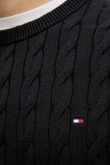 Tommy Hilfiger Erkek Classic Cable Crew Kazak