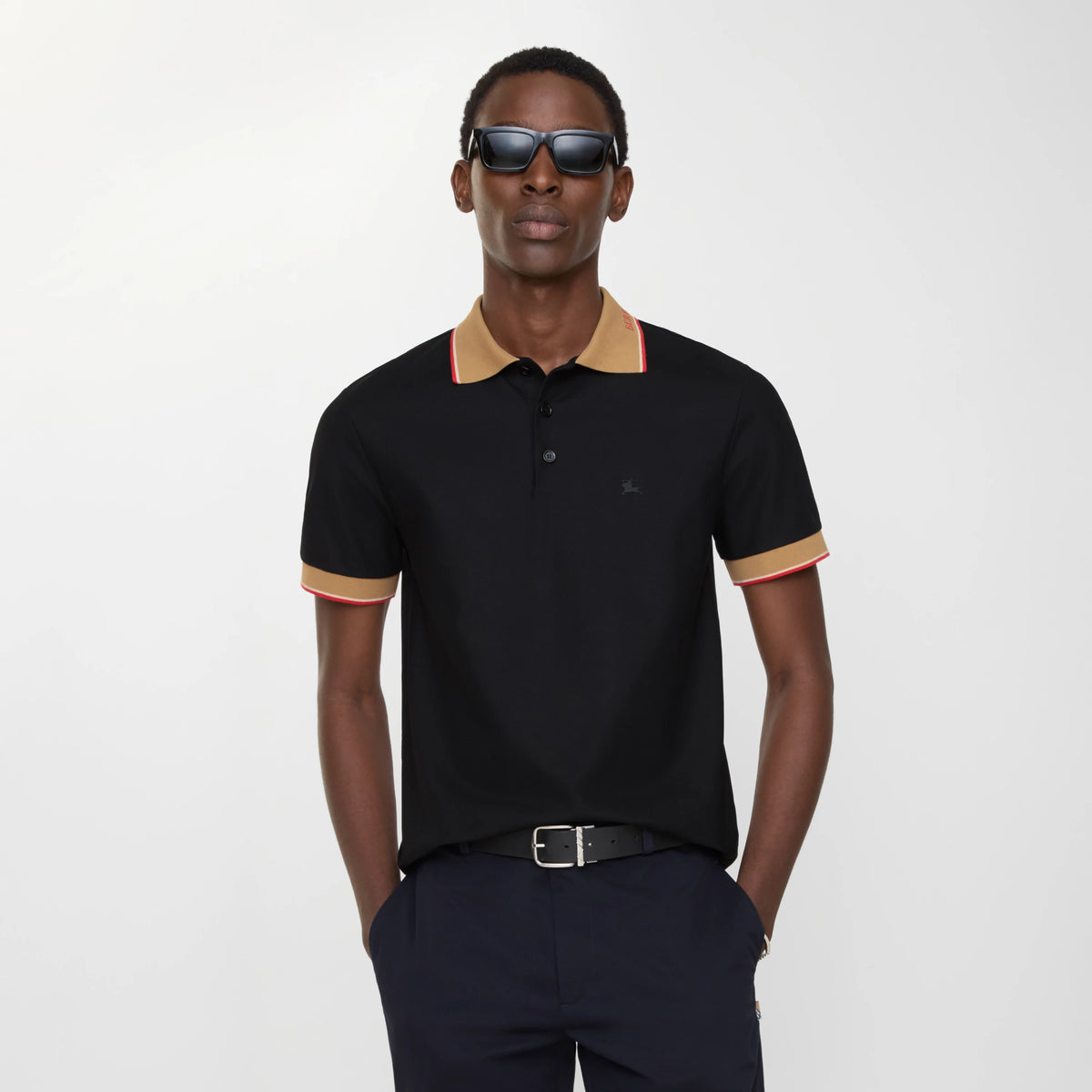 Burberry Siyah Polo T-Shirt