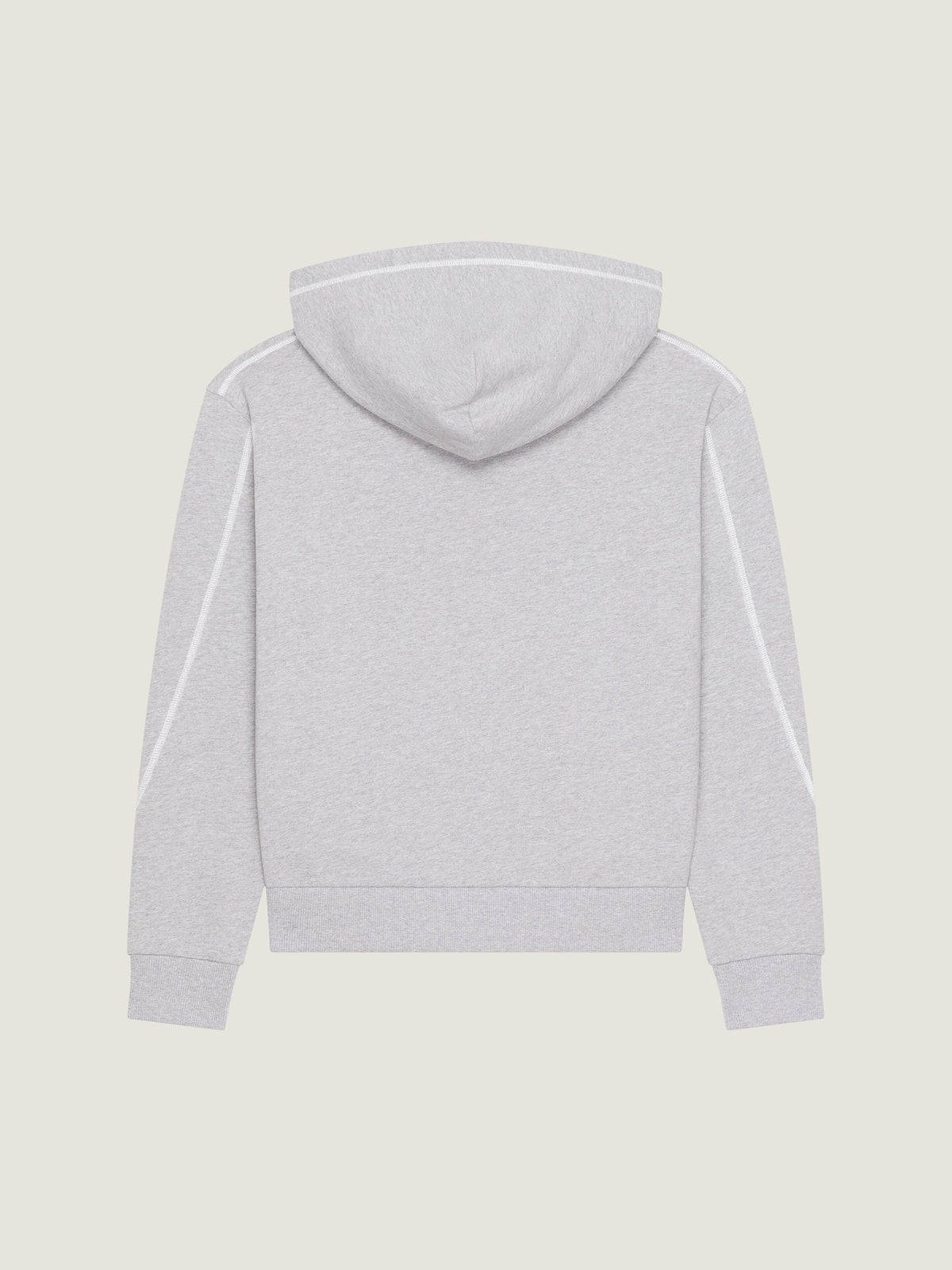 GIVENCHY Couture Seam Polar Kapüşonlu Beyaz Sweatshirt
