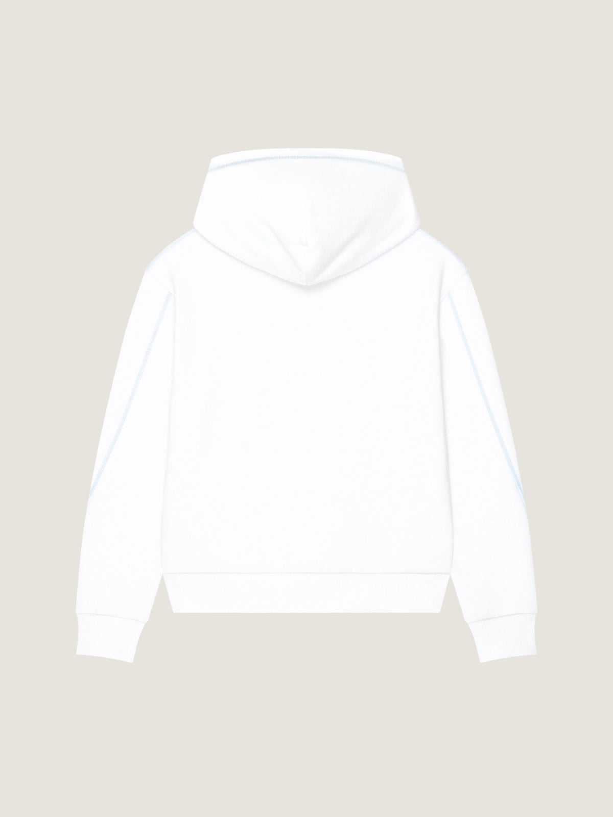 GIVENCHY Couture Seam Polar Kapüşonlu Beyaz Sweatshirt