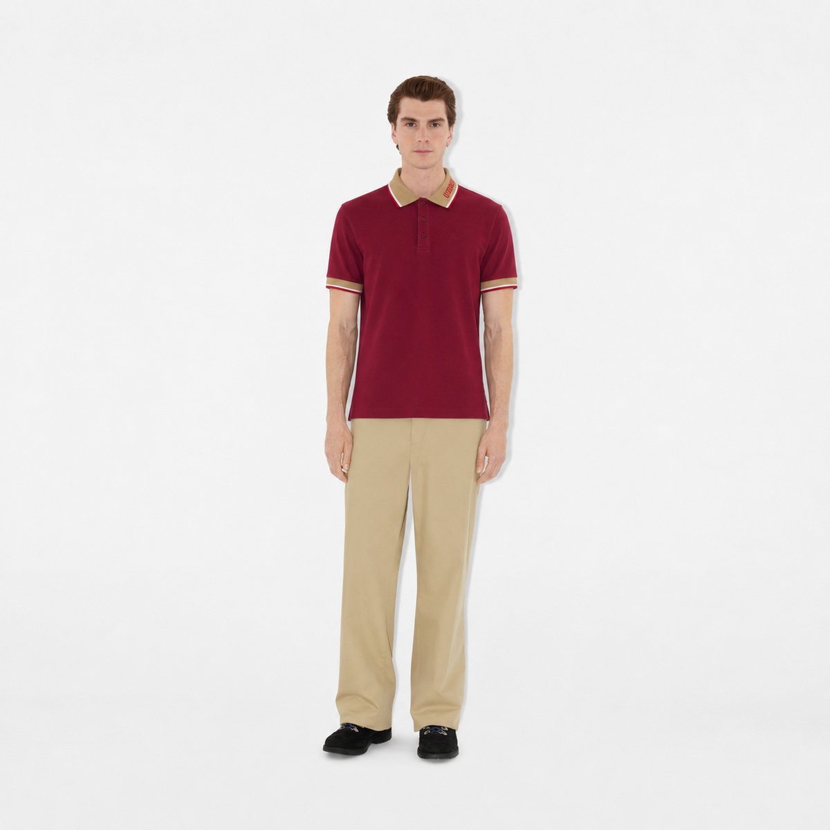 Burberry Polo Bordo T-Shirt