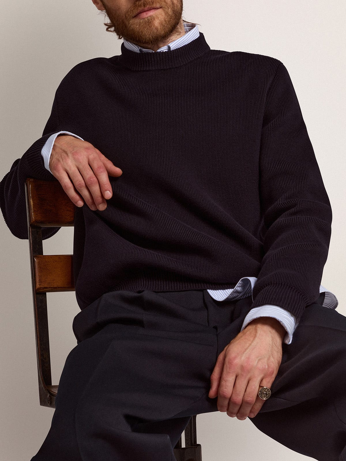 Erkek Golden Goose Logo Sweatshirt